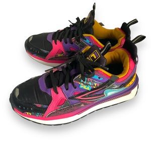 FILA Sandenal Girls Multicolor Fashion Sneakers Sportswear Shoes Sz 5.5